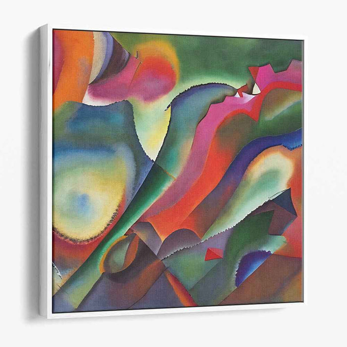 Chaos Reigns in Colors: Vibrant Abstract Expressionist Canvas Art
