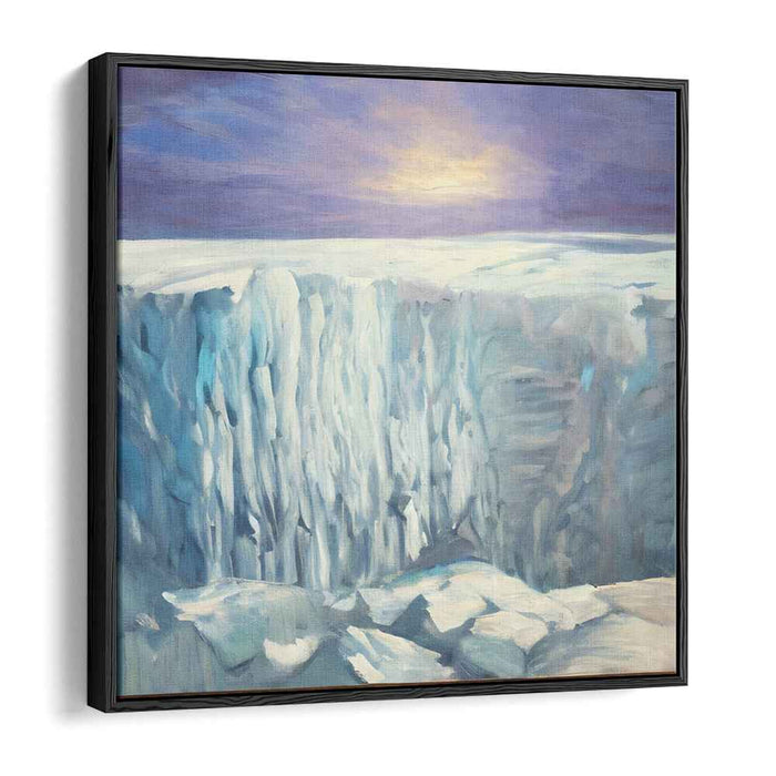 Eternal Icefall: Serene Arctic Landscape Canvas Art