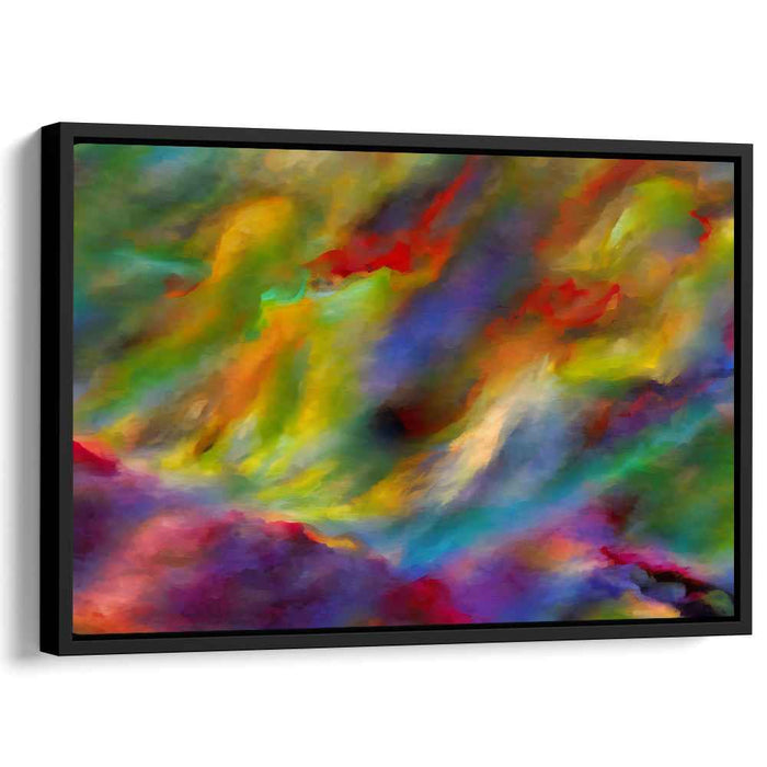 Whispers In The Abstract Realm: A Mesmerizing Abstract Journey Canvas Art