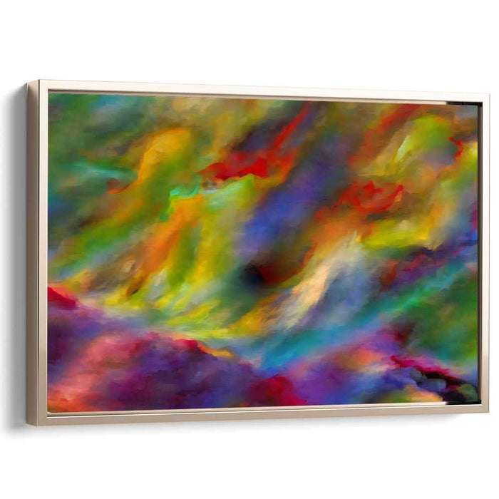 Whispers In The Abstract Realm: A Mesmerizing Abstract Journey Canvas Art