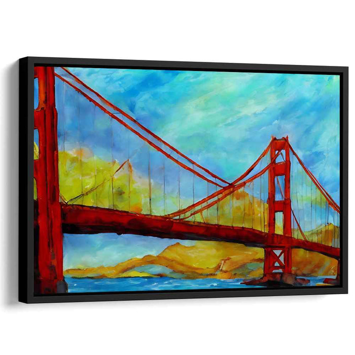 Bridge Beyond Bounds: Golden Gate Bridge in Vibrant Hues Canvas Art Print