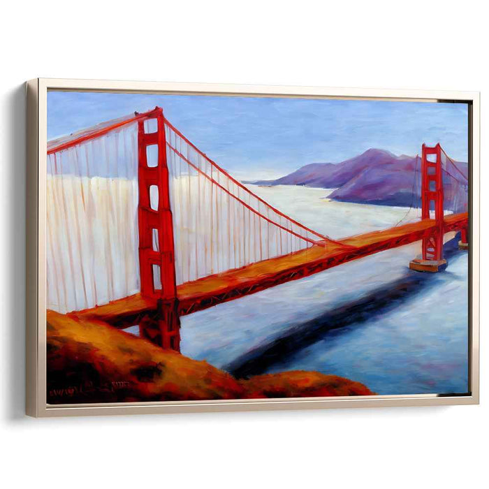 Dawn's Span: Golden Gate Bridge at Dawn Canvas Art Print