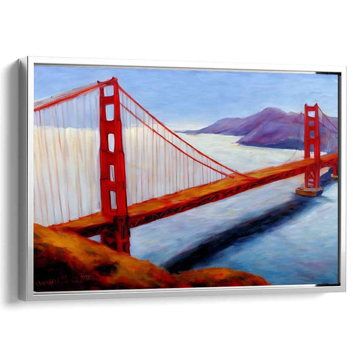 Dawn's Span: Golden Gate Bridge at Dawn Canvas Art Print