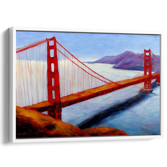 Dawn's Span: Golden Gate Bridge at Dawn Canvas Art Print