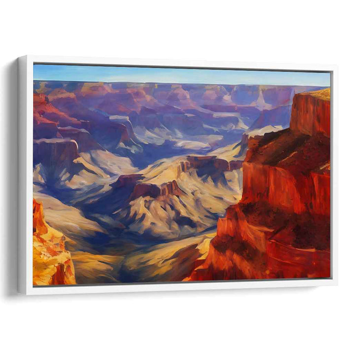 Canyon Depths: Impressionist Landscape Canvas Art