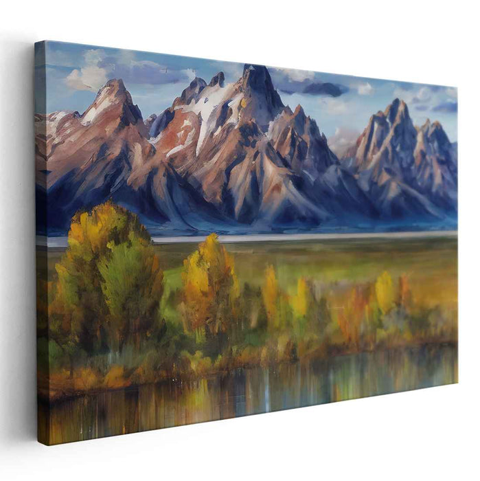 Abstract Grand Tetons #110