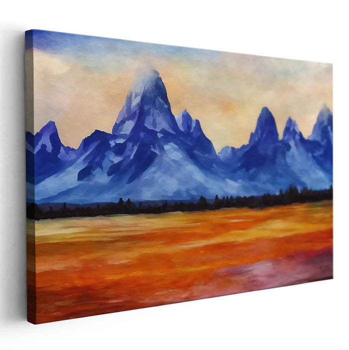 Abstract Grand Tetons #122