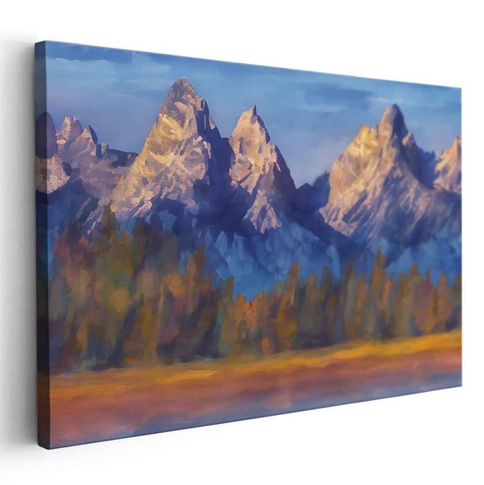 Abstract Grand Tetons #126