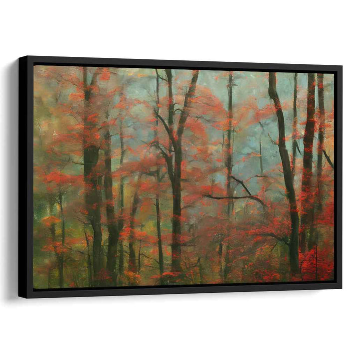 Whispers Of Mystical Woods: Enchanting Forest Landscape Oil Painting