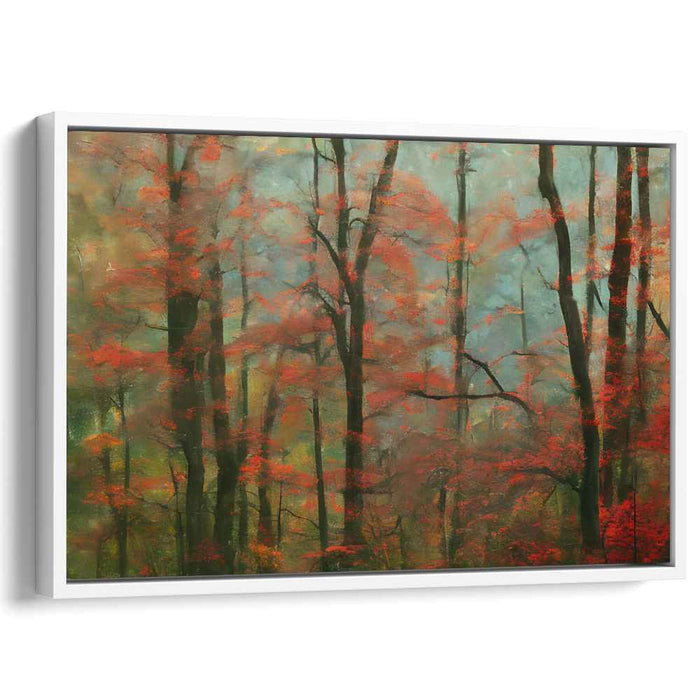 Whispers Of Mystical Woods: Enchanting Forest Landscape Oil Painting