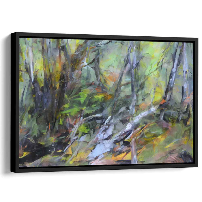 Enigma Woods: Abstract Forest Landscape Canvas Art Print