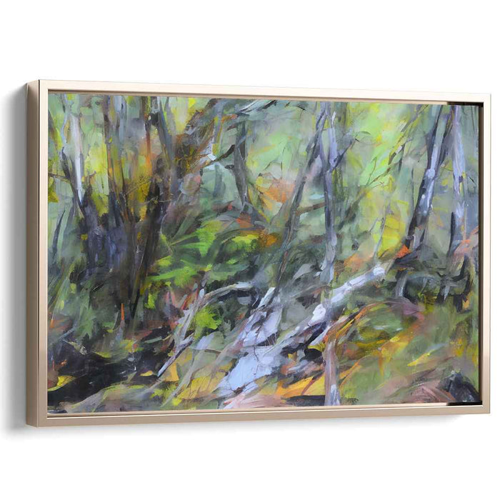 Enigma Woods: Abstract Forest Landscape Canvas Art Print