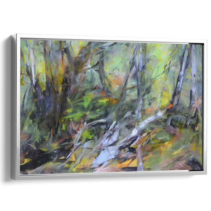 Enigma Woods: Abstract Forest Landscape Canvas Art Print