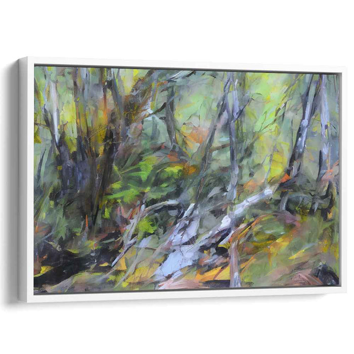 Enigma Woods: Abstract Forest Landscape Canvas Art Print