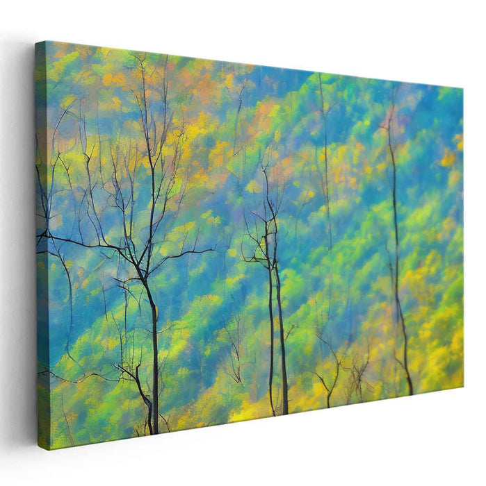 Nature's Composition: Abstract Nature Canvas Art Print