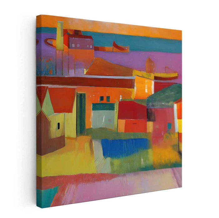 Harmonic Hues: Vibrant Landscape of Urban Tranquility