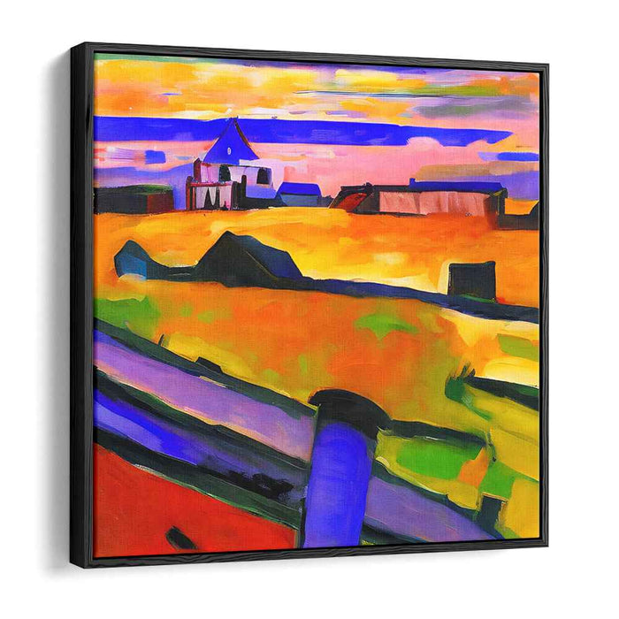 Bold Wilderness Jazz: Fauvist Landscape with Vibrant Hues Canvas Art Print
