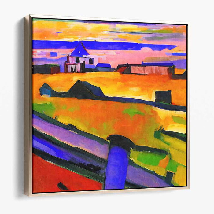 Bold Wilderness Jazz: Fauvist Landscape with Vibrant Hues Canvas Art Print