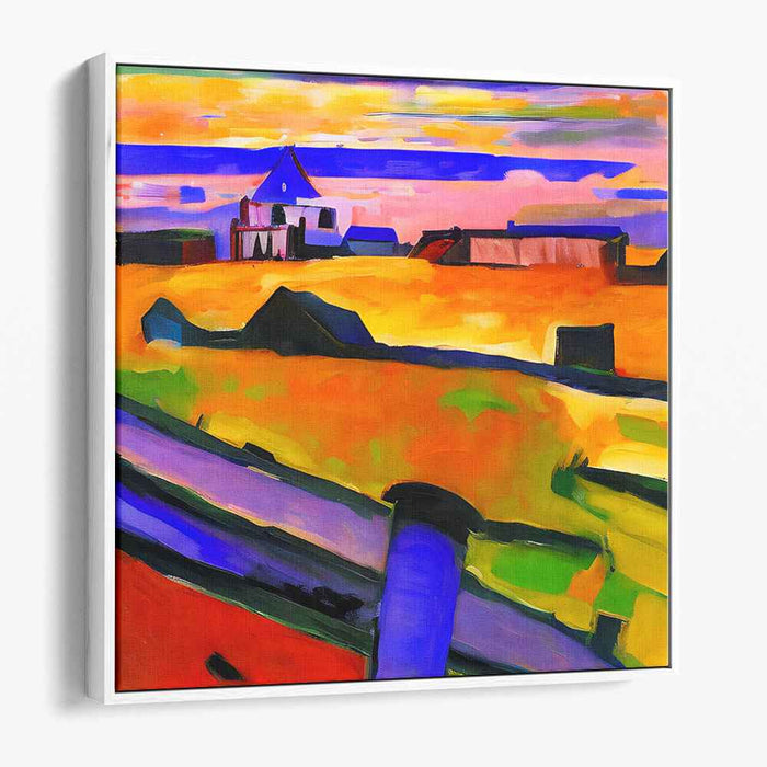 Bold Wilderness Jazz: Fauvist Landscape with Vibrant Hues Canvas Art Print