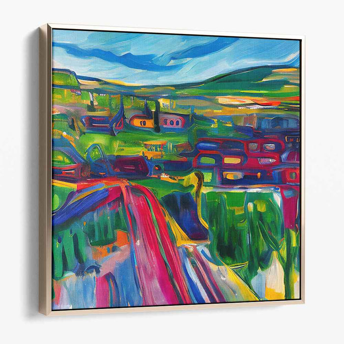 Colorful Countryside: Expressive Landscape Art