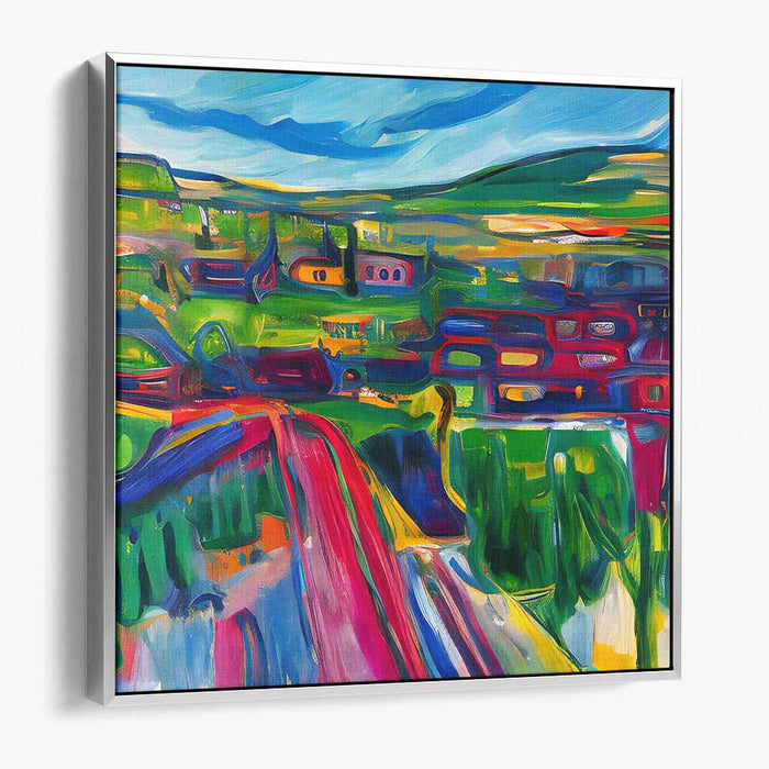 Colorful Countryside: Expressive Landscape Art