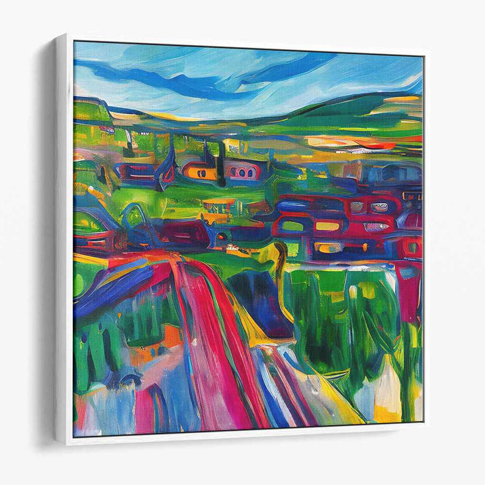 Colorful Countryside: Expressive Landscape Art