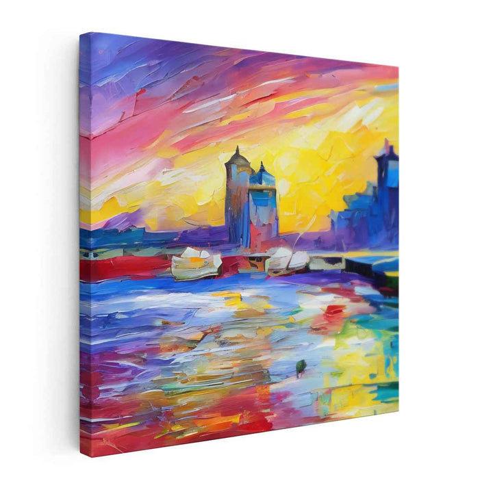 Whispering Tide Mystique: Luminous Seascape in Oil