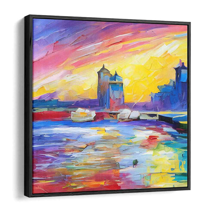 Whispering Tide Mystique: Luminous Seascape in Oil