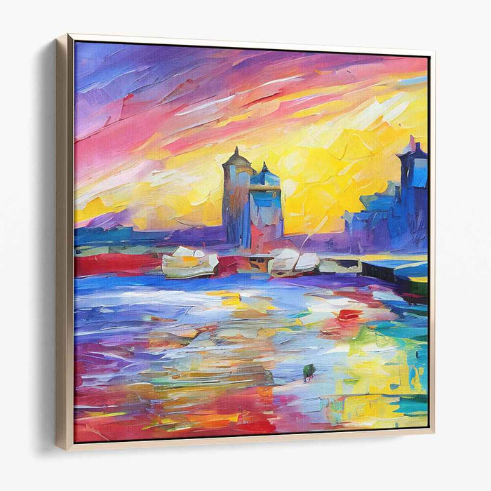 Whispering Tide Mystique: Luminous Seascape in Oil