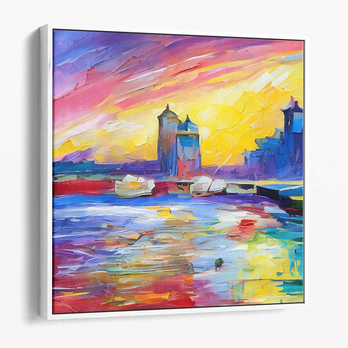 Whispering Tide Mystique: Luminous Seascape in Oil