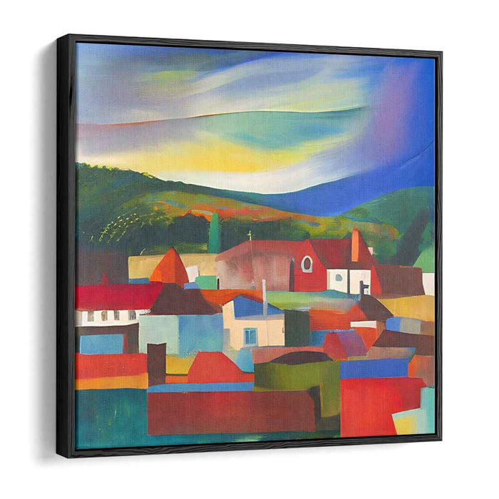 Abstract Echoes of Nature: Abstract Expressionist Landscape Canvas Art Print