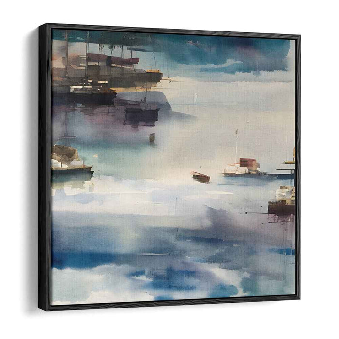 Liquid Mirrors: Watercolor Reflections Canvas Art Print
