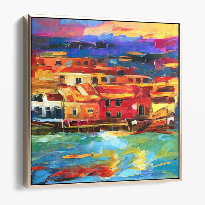 Chromatic Cascade: An Explosion of Colorful Bliss on Canvas