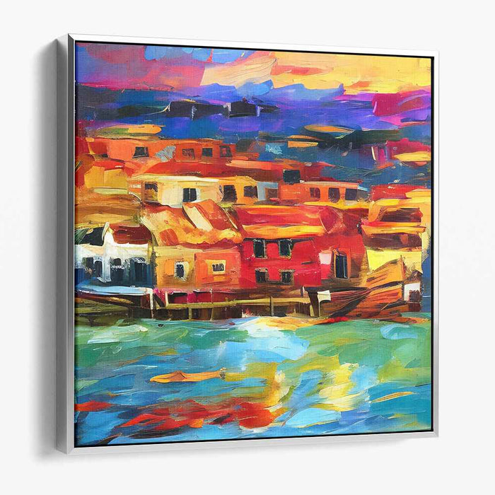 Chromatic Cascade: An Explosion of Colorful Bliss on Canvas