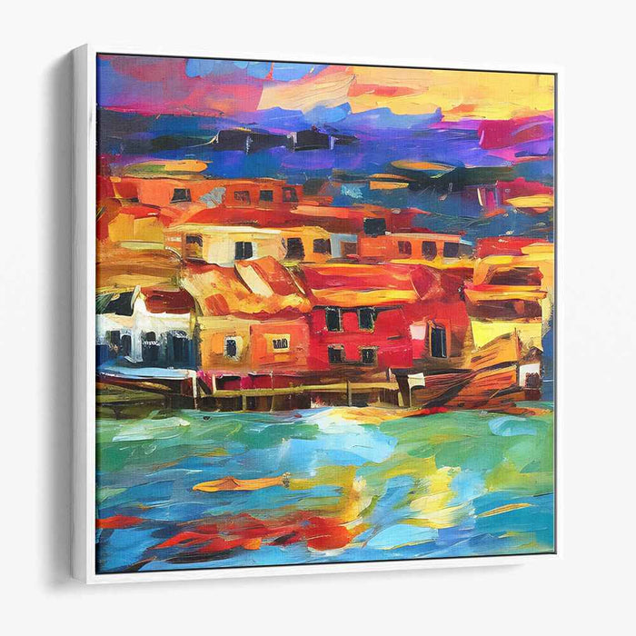 Chromatic Cascade: An Explosion of Colorful Bliss on Canvas