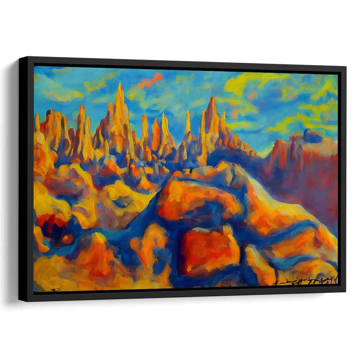Color Symphony Revelation: Vibrant Impressionist Landscape Canvas Art Print