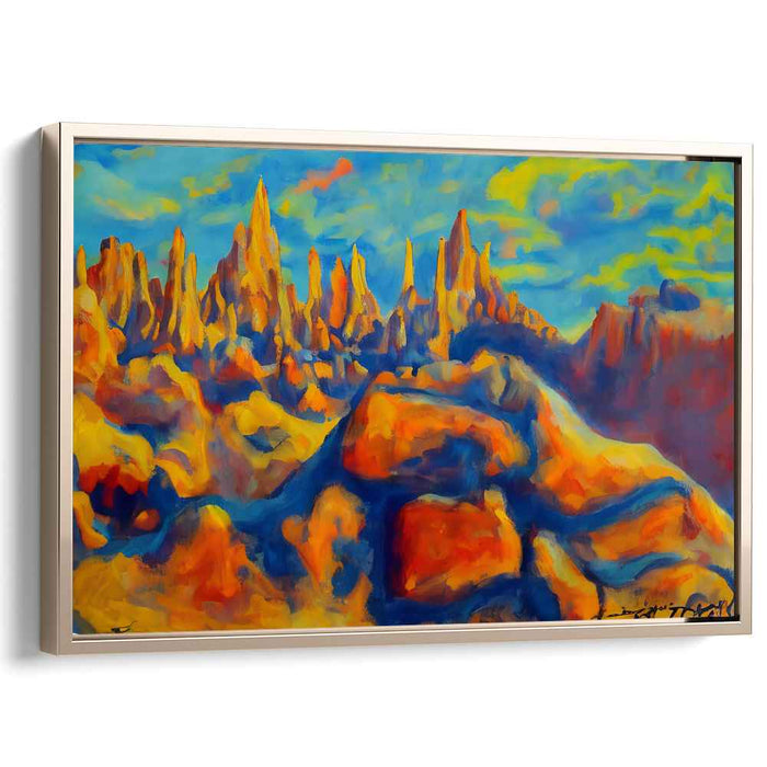 Color Symphony Revelation: Vibrant Impressionist Landscape Canvas Art Print