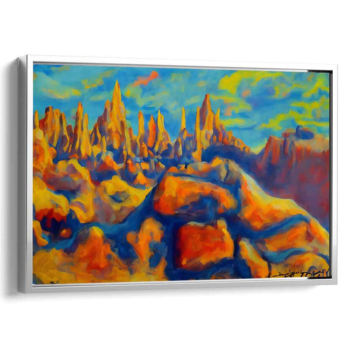 Color Symphony Revelation: Vibrant Impressionist Landscape Canvas Art Print