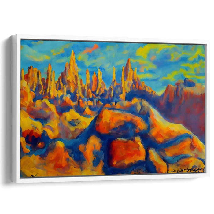 Color Symphony Revelation: Vibrant Impressionist Landscape Canvas Art Print