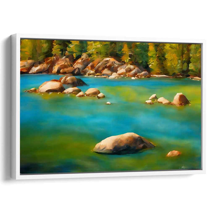 Tranquil Pastoral Scene: Tranquil Landscape Painting
