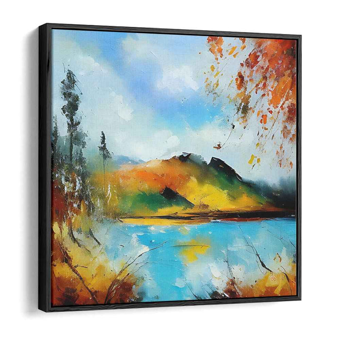 Abstract Lakeside Mountain #001