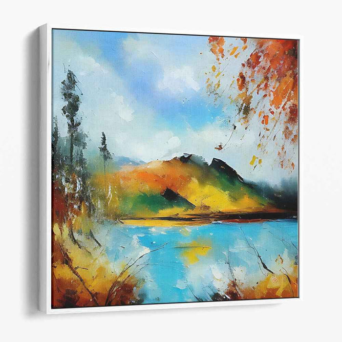 Abstract Lakeside Mountain #001