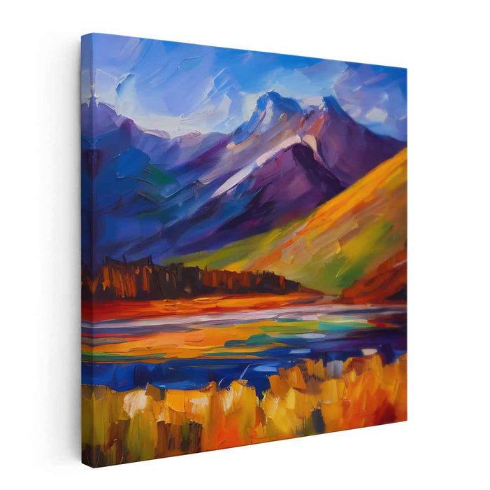 Abstract Lakeside Mountain #002