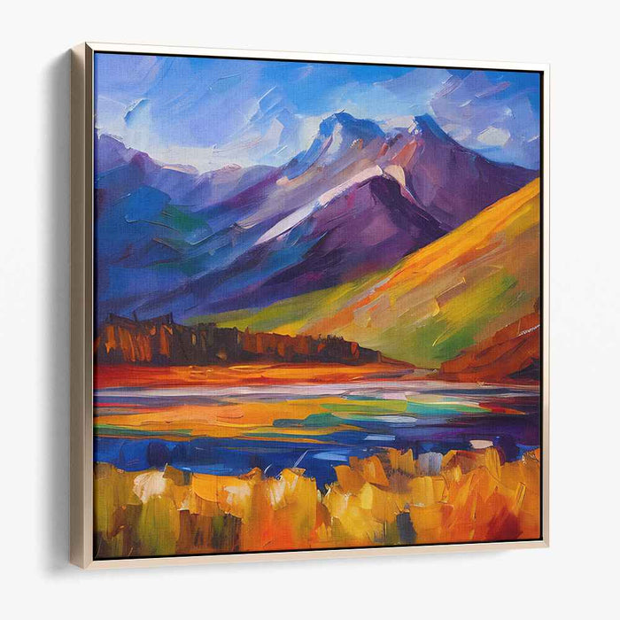 Abstract Lakeside Mountain #002