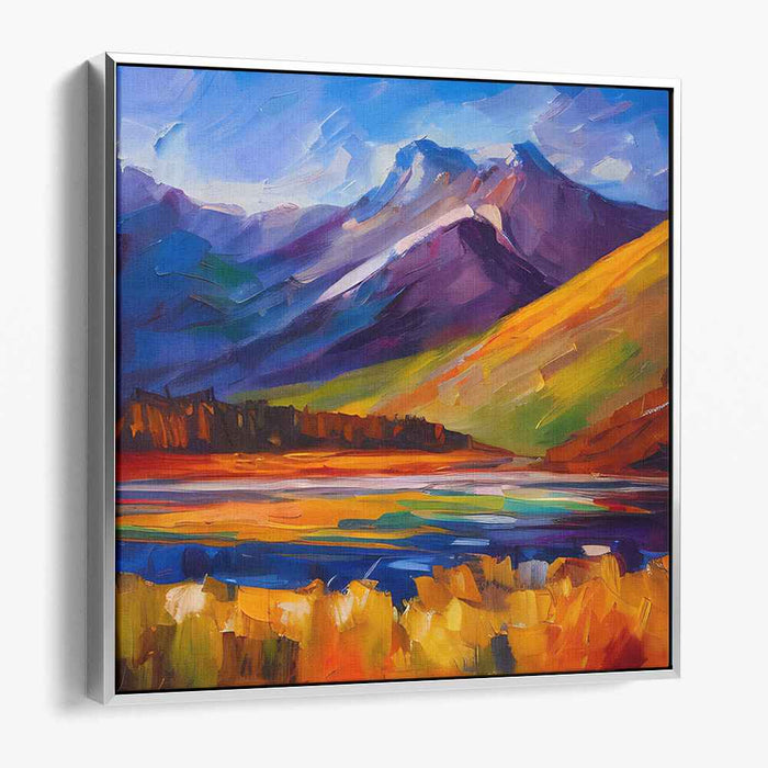 Abstract Lakeside Mountain #002