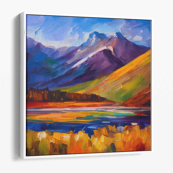 Abstract Lakeside Mountain #002