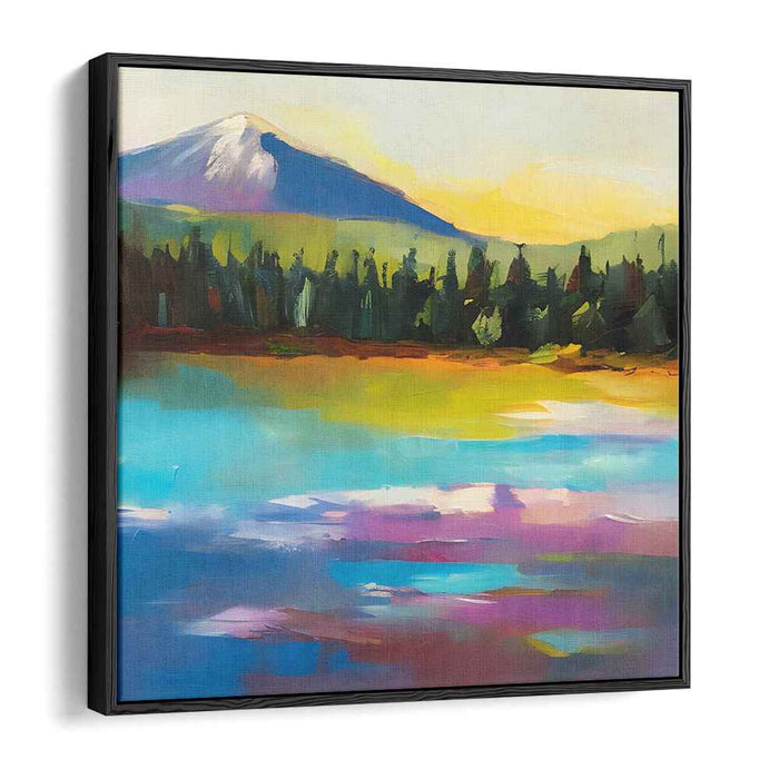 Abstract Lakeside Mountain #008