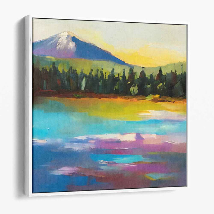 Abstract Lakeside Mountain #008