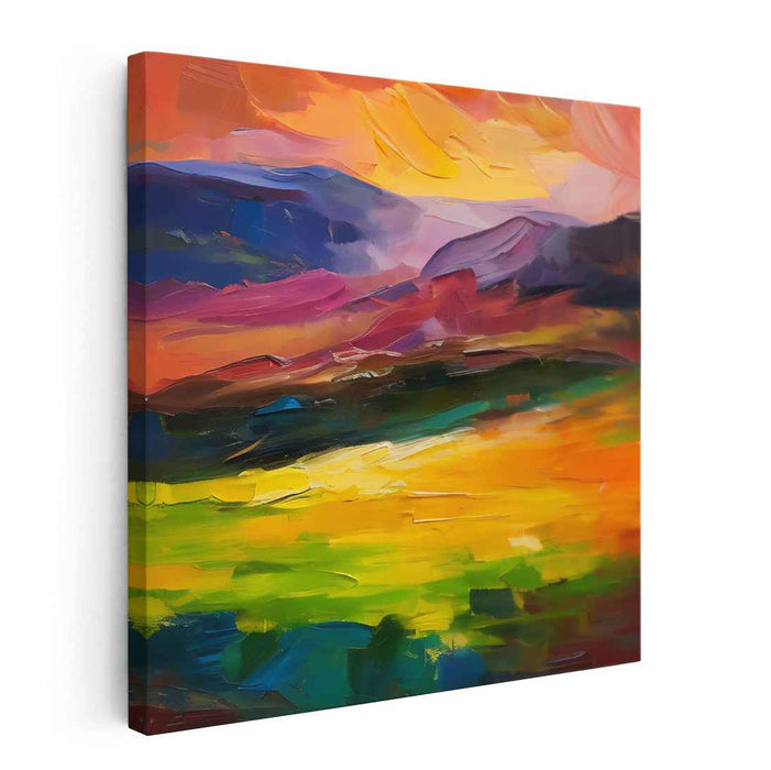 Abstract Lakeside Mountain #011