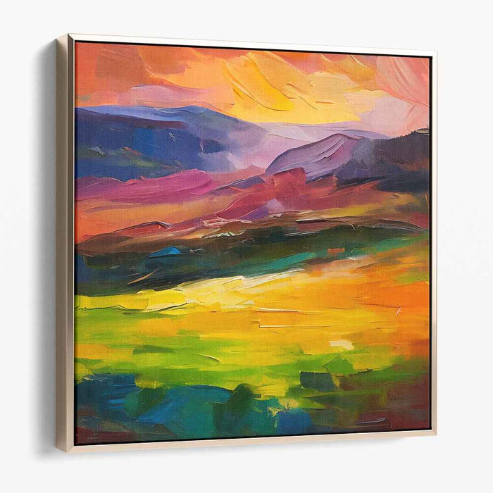 Abstract Lakeside Mountain #011